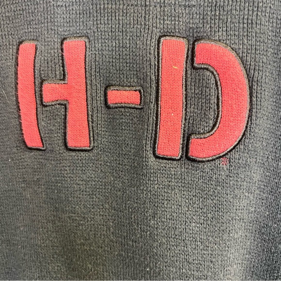 Harley Davidson Quarter Zip Sweater Size XL - Picture 7 of 8